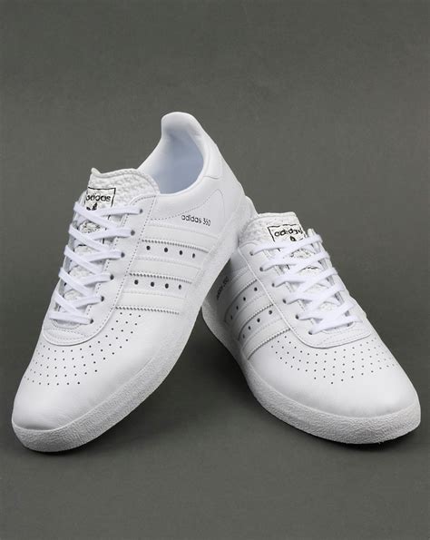 Adidas white leather boots